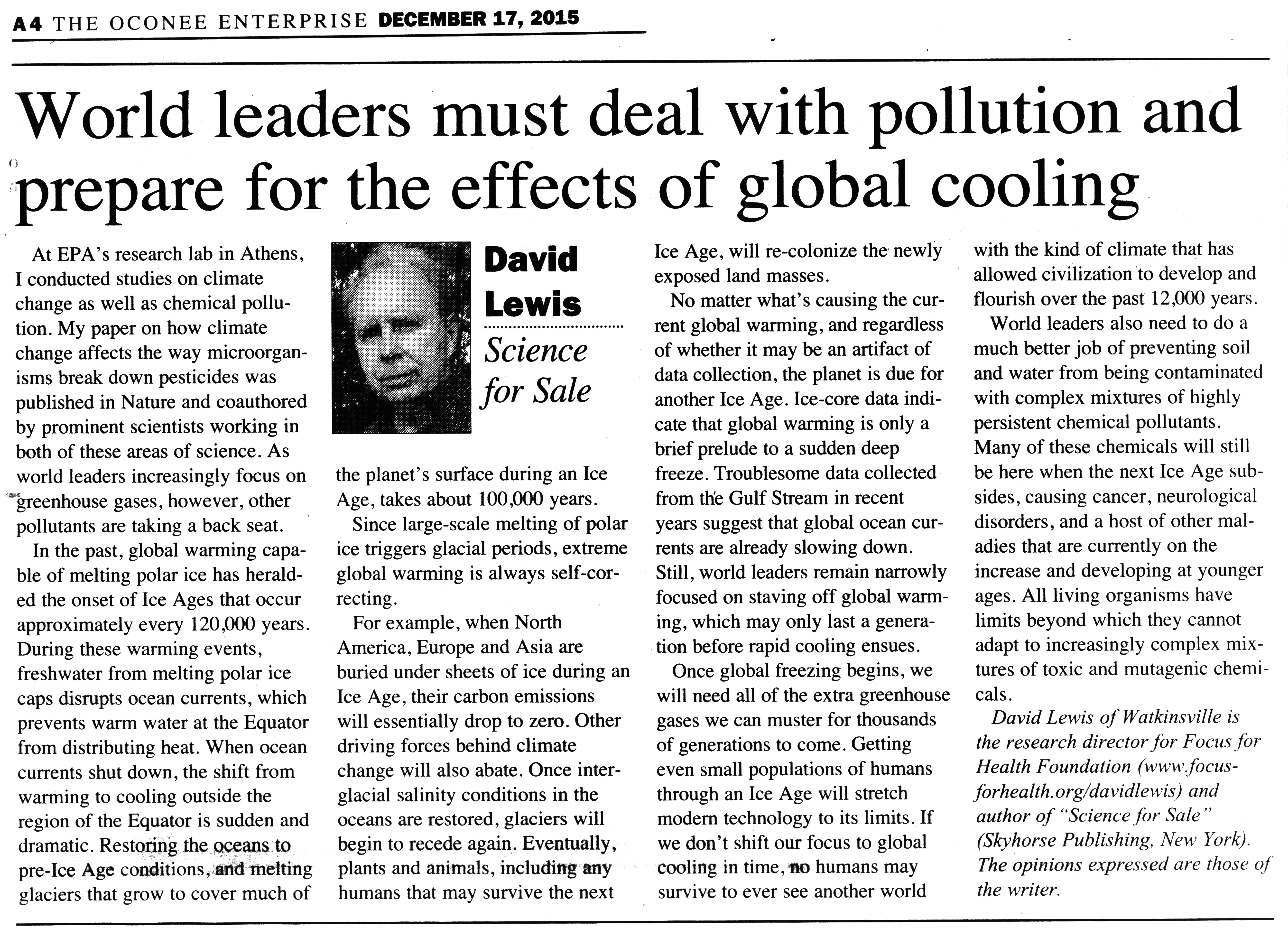 article review on global warming